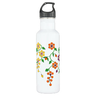 Motif NO.2 : Bouteille d'eau accrochante de fleurs