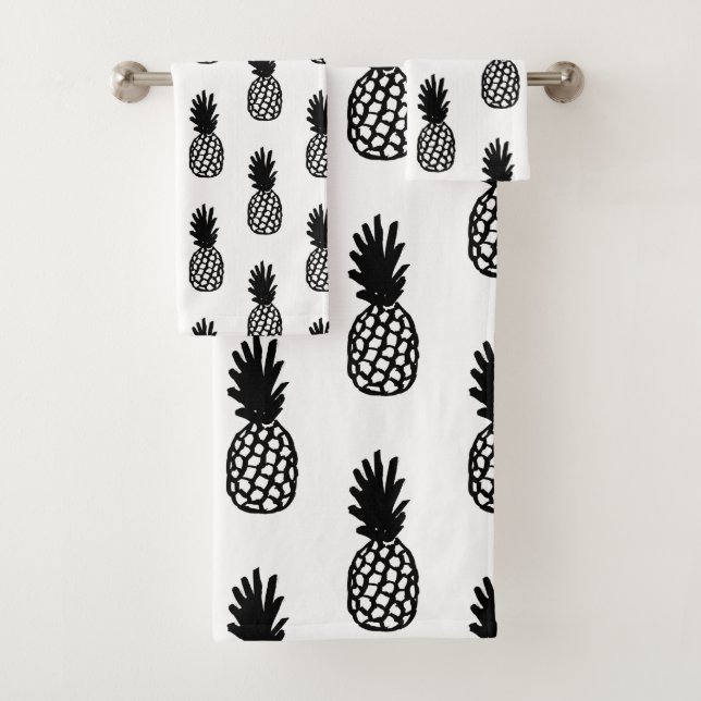 Motif noir d'ananas (En situation)