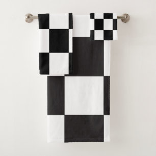 Motif noir et blanc Retro