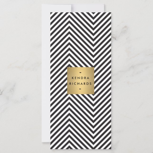 Motif noir et blanc rétro Gold Nom Logo 2 (Devant)