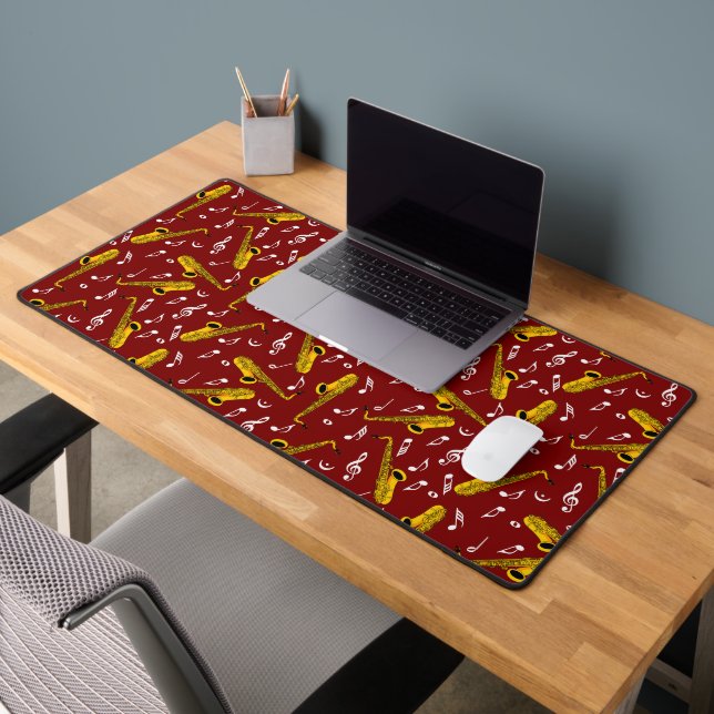 Motif note musique saxophone (Bureau 2)