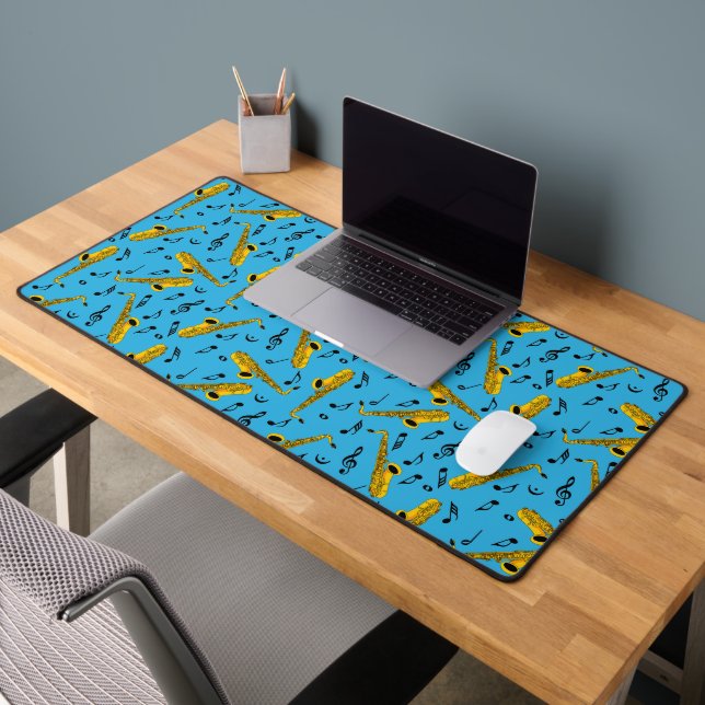 Motif note musique saxophone (Bureau 2)
