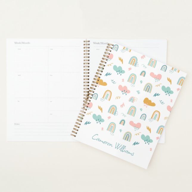 Motif nuage Rainbow et pluie amusant (Devant avec enveloppe)