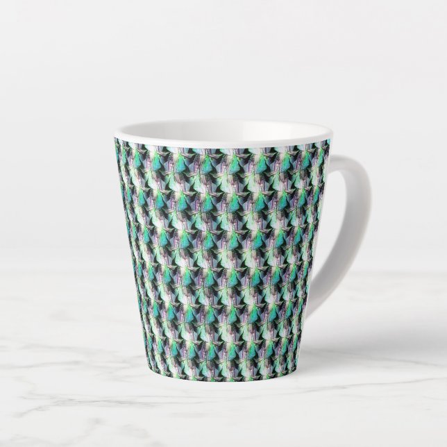 motif numérique Abstrait 1221 - Latte Mug (Angle droit)