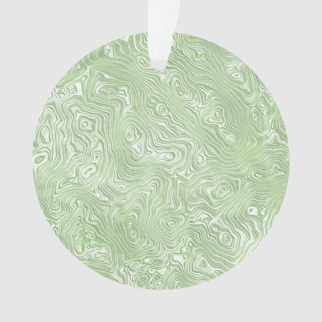 Motif ondulé abstrait vert citron pâle (devant)