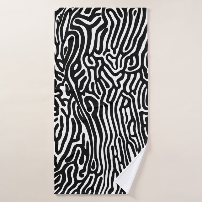motif organique arrière-plan abstrait texture natu (Serviette de bain)
