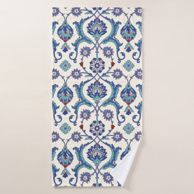 Motif ornemental floral. Cuisine arabe traditionne (Serviette de bain)