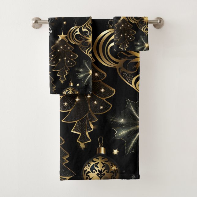 Motif Ornements Traditionnels Argent Et Or (En situation)