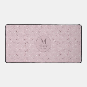 Motif Pailleté Rose Pâle Douceur Personnalisé Or