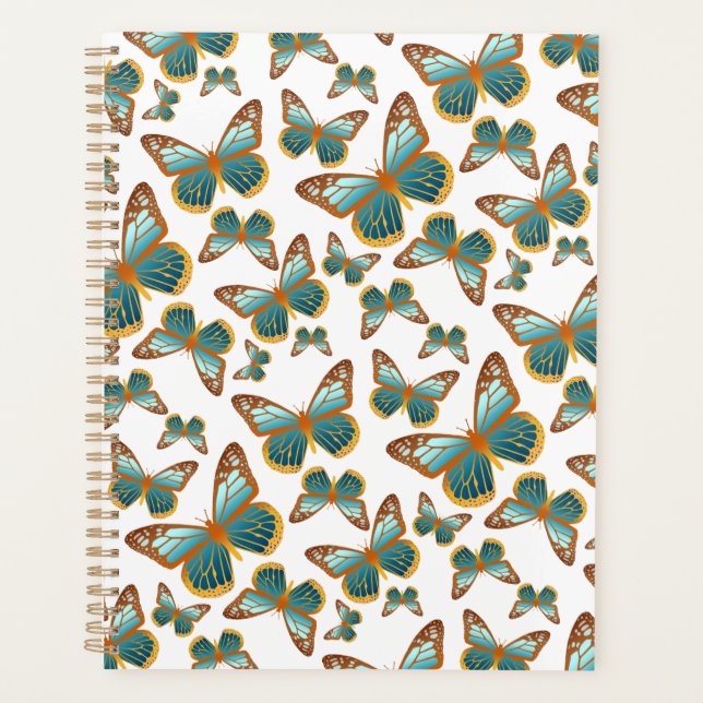 Motif papillon bleu dégradé (Devant)