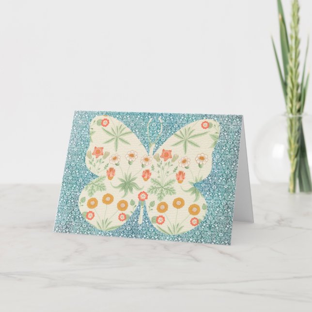 Motif papillon sur carte de note d'art Motif 4 (Devant)