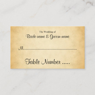 Motif Parchemin Design Mariage Cartes de Place