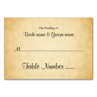 Motif Parchemin Design Mariage Cartes de Place