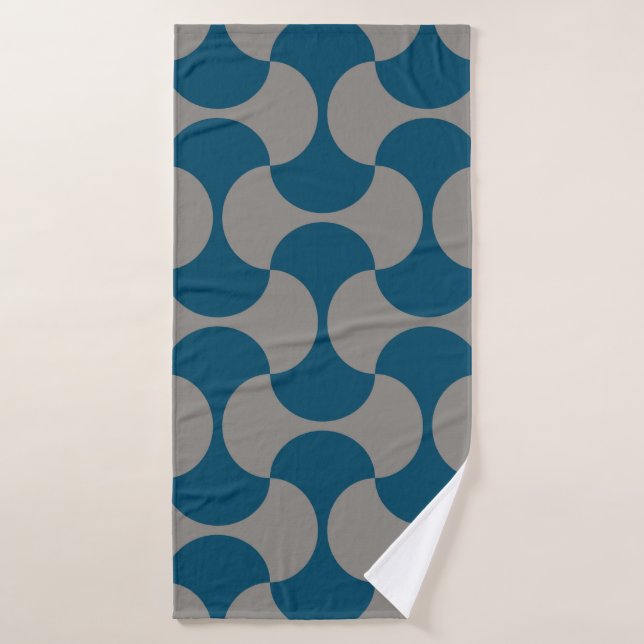 Motif pastel sans charme dans le style années 60.  (Serviette de bain)