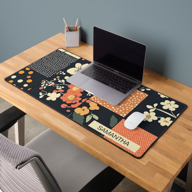Motif Patchwork Floral Vintage (Bureau 2)