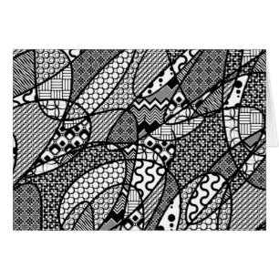 Motif Patchwork Noir & Blanc 05