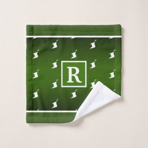 Motif patriotique avec monogramme sur un dégradé v