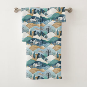 Motif paysager Pastel