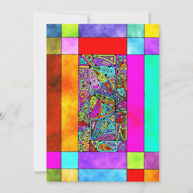 Motif Peint À La Main Et Numériquement Art 2 (Devant)