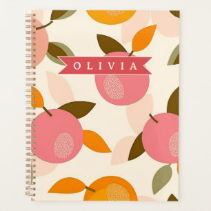 Motif personnalisé de pêche Mignon été rétro