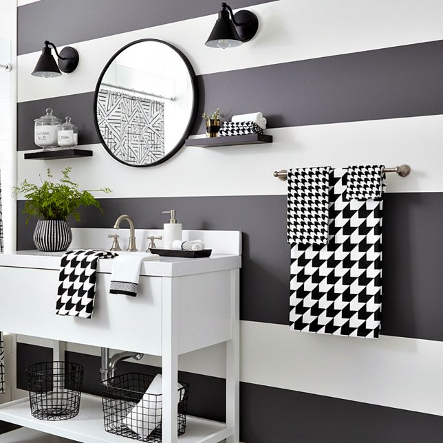 Motif pied-de-poule noir classique (Créateur téléchargé)