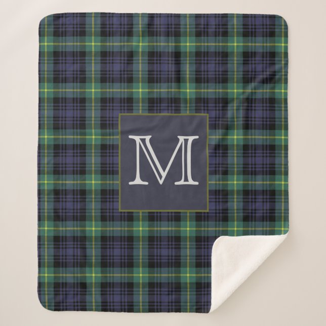 Motif Plaid violet noir vert Tartan (Devant)