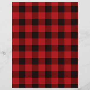Motif plat noir rouge classique