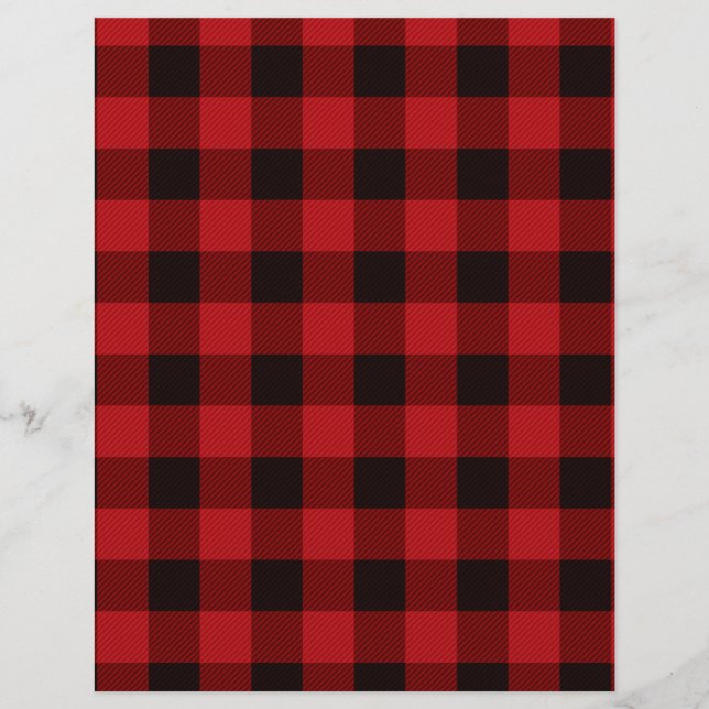 Motif plat noir rouge classique (Devant)