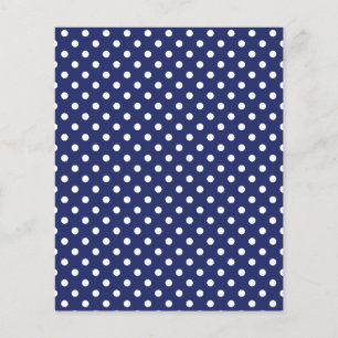 Motif Pois bleu et blanc de la Marine