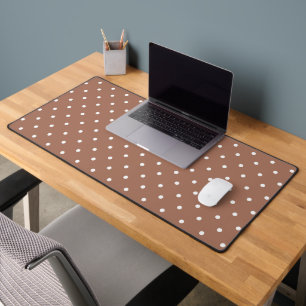 Motif pois brun moyen uni