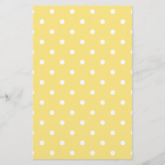 Motif Pois jaune et blanc.