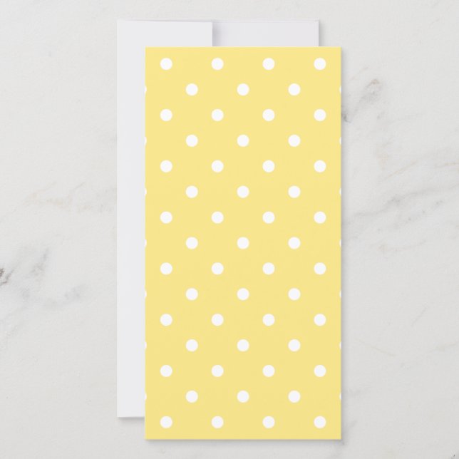 Motif Pois jaune et blanc. (Devant)