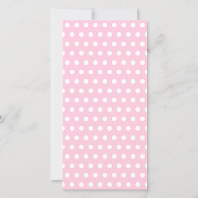 Motif Pois rose et blanc. (Devant)