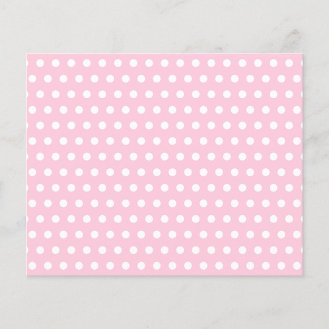 Motif Pois rose et blanc. (Devant)