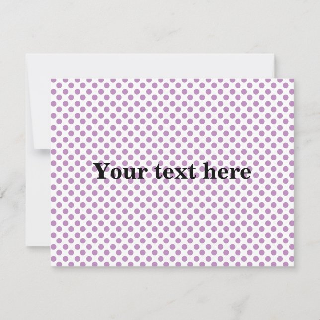 Motif pois violet clair (Devant)