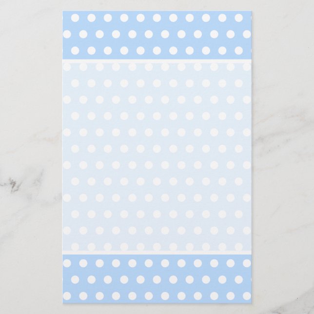 Motif Polka blanc et bleu. Spotty. (Devant)