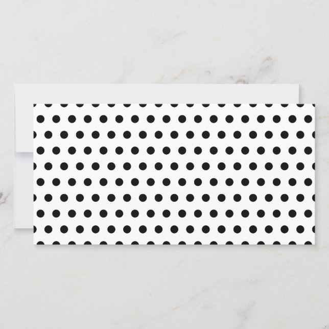 Motif Polka noir et blanc. Spotty. (Devant)