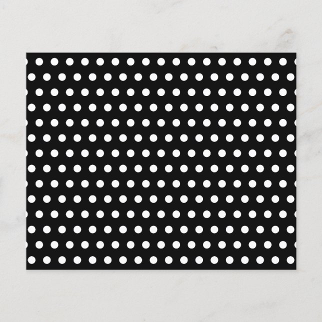 Motif Polka noir et blanc. Spotty. (Devant)