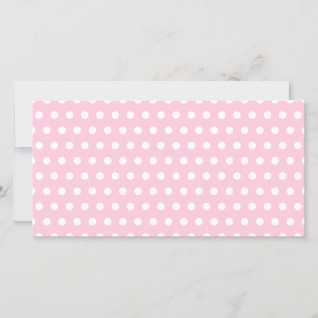 Motif Polka Rose et Blanc. Spotty. (Devant)
