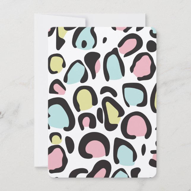 motif Poster de animal des années 1980 (Devant)