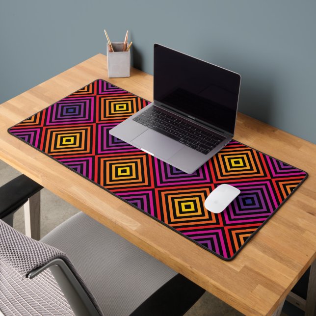 Motif psychédélique Rainbow Chevron (Bureau 2)
