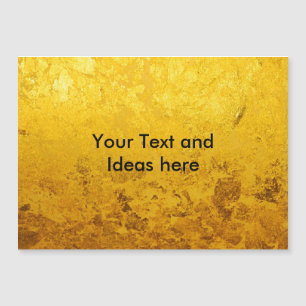 Motif PUR de FEUILLE d'OR + votre texte/idées