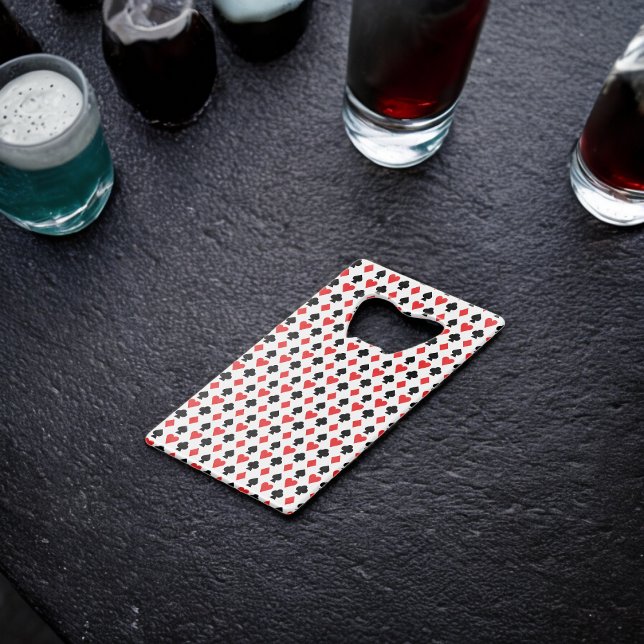 Motif quatre formes de carte (Bottle Openers)