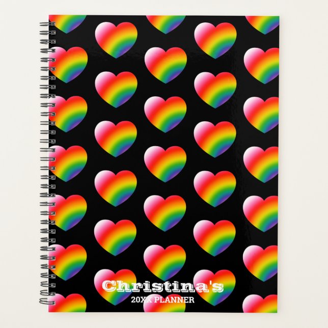 Motif Rainbow Gradient Hearts (Devant)