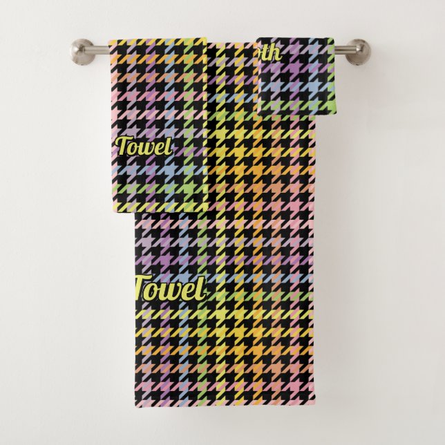 Motif Rainbow Houndstooth (En situation)