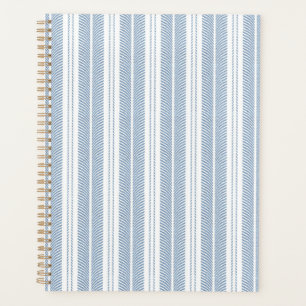 Motif rayé à chevrons bleu doux et fougère