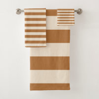 Motif rayé blanc cassé en bronze chic