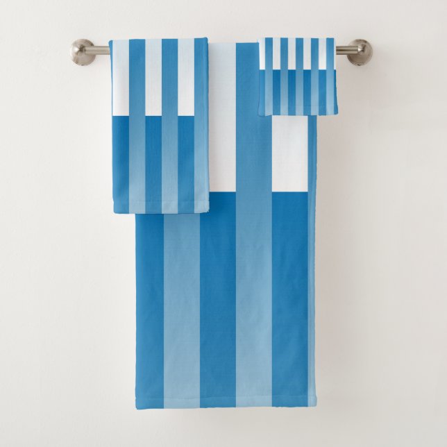 Motif rayé bleu blanc (En situation)