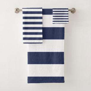 Motif rayé bleu-foncé et blanc moderne