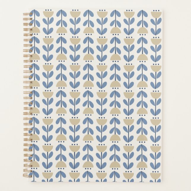 Motif rayé floral folklorique scandinave (Devant)